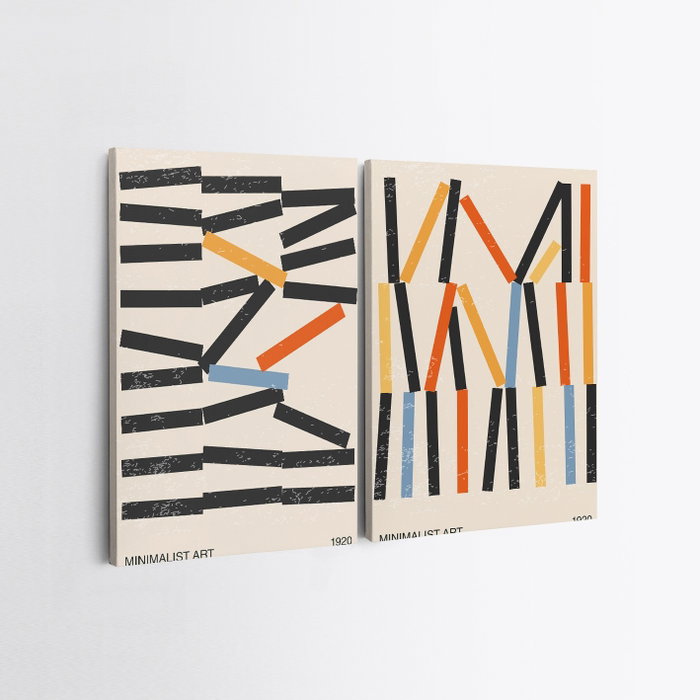 Wallity Set de 2 Lienzos Decorativos Multicolor 70 x 100 cm Wallity Set de 2 Lienzos Decorativos Multicolor 70 x 100 cm